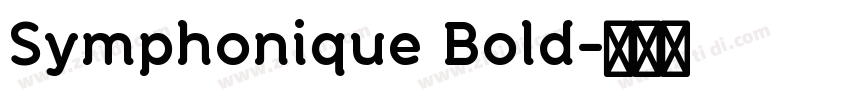 Symphonique Bold字体转换